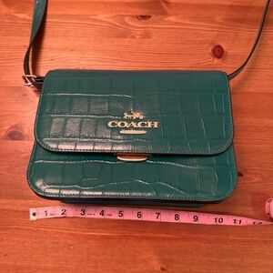 Coach Brynn Flap Crossbody bag in croc-embossed leather